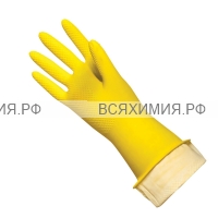 Перчатки резиновые PACLAN PROFESSIONAL ЖЕЛТЫЕ L *20*100 