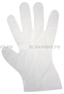 Перчатки полиэтиленовая одноразовые М 100 шт (С)