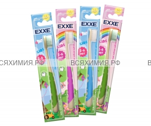 EXXE Зубная щетка Детская kids 2-6 лет мягкая *12*48