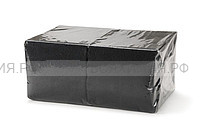 Салфетки бумажные однослойные 33х33 BigPack 300 листов черные (9 БикПаков в упаковке)