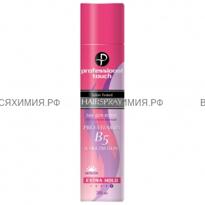 Prof Touch Лак для волос B5 & Silk protein (роз) Э.Ф 265 мл. *12*