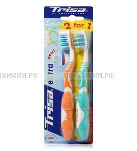 Зубная щетка Триза EXTRA medium 2 в 1 10*100