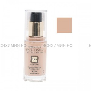 Max Factor Тональная Основа Facefinity All Day Flawless 3-in-1 77 тон soft honey