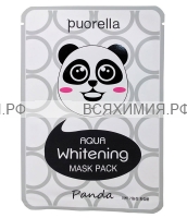 Puorella Aqua Отбеливающая маска для лица - Панда *5