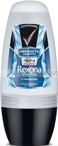 дезодорант ролик Рексона- пластиковый мужской Ледяная свежесть 50 мл. 6*12