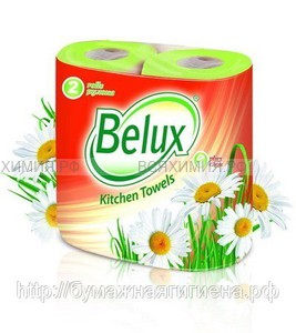 Полотенца Belux 2-x сл. 2 шт. зеленые *12