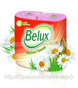 Полотенца Belux 2-x сл. 2 шт. розовые *12