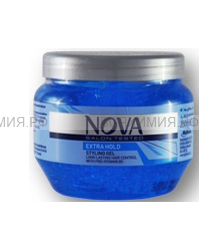 Нова Гель для волос EXTRA свeрхсильной фиксации  (синий ) 250мл. 12*48