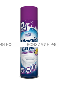 Magic Line Аэрозоль 650мл Пенный очиститель для Туалета и Керамики *3