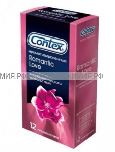 CONTEX Romantic Love (ароматизированные) Презервативы 12шт  *6	