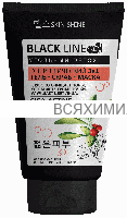 BLACK LINE Энергетический Гель-Скраб-Маска 3 в 1  с древесным углем 150мл *3*9