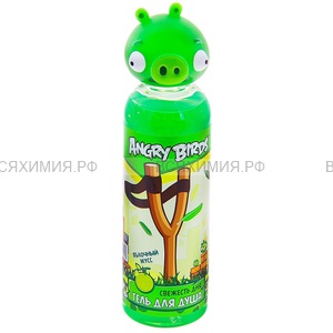 Angry Birds Гель для душа Свежесть дня (зелёная свинка) 6*