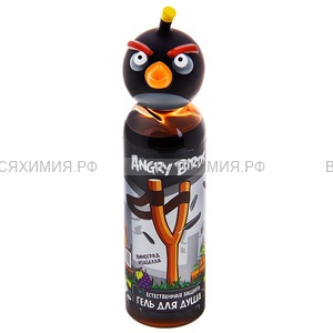 Angry Birds Гель для душа Естественная защита (чёрная птица) 6*