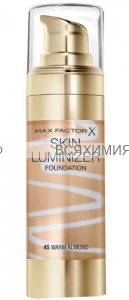 Макс Фактор тональная основа Skin Luminizer 45 тон warm almond