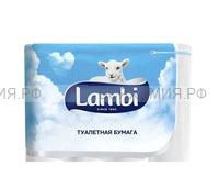 Туалетная бумага ЛАМБИ с тисн.рис. 3-х сл. 24 рулон *1*30
