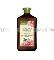 Целебные рецепты Крем - пена для ванн увлажняющая Роза и масло вишнёвых косточек 600 мл 6*12