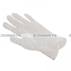 Перчатки виниловые ХL 100 шт белые *1