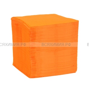 Салфетки бумажные однослойные 24х24 BigPack 400 листов оранжевые (18 БикПаков в упаковке)