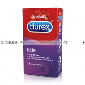 DUREX Elite (сверхтонкие) Презервативы 12шт *6